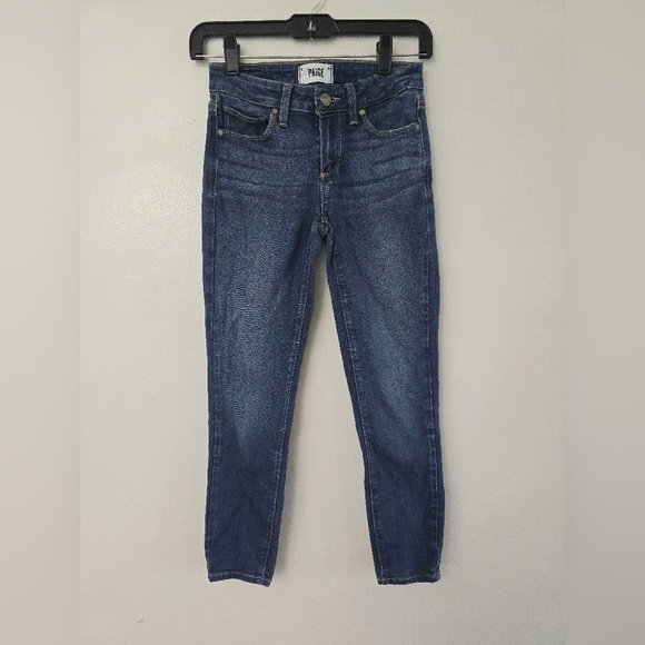 PAIGE Denim - PAIGE Verdugo Crop Jeans Size 24 Womens Medium Wash